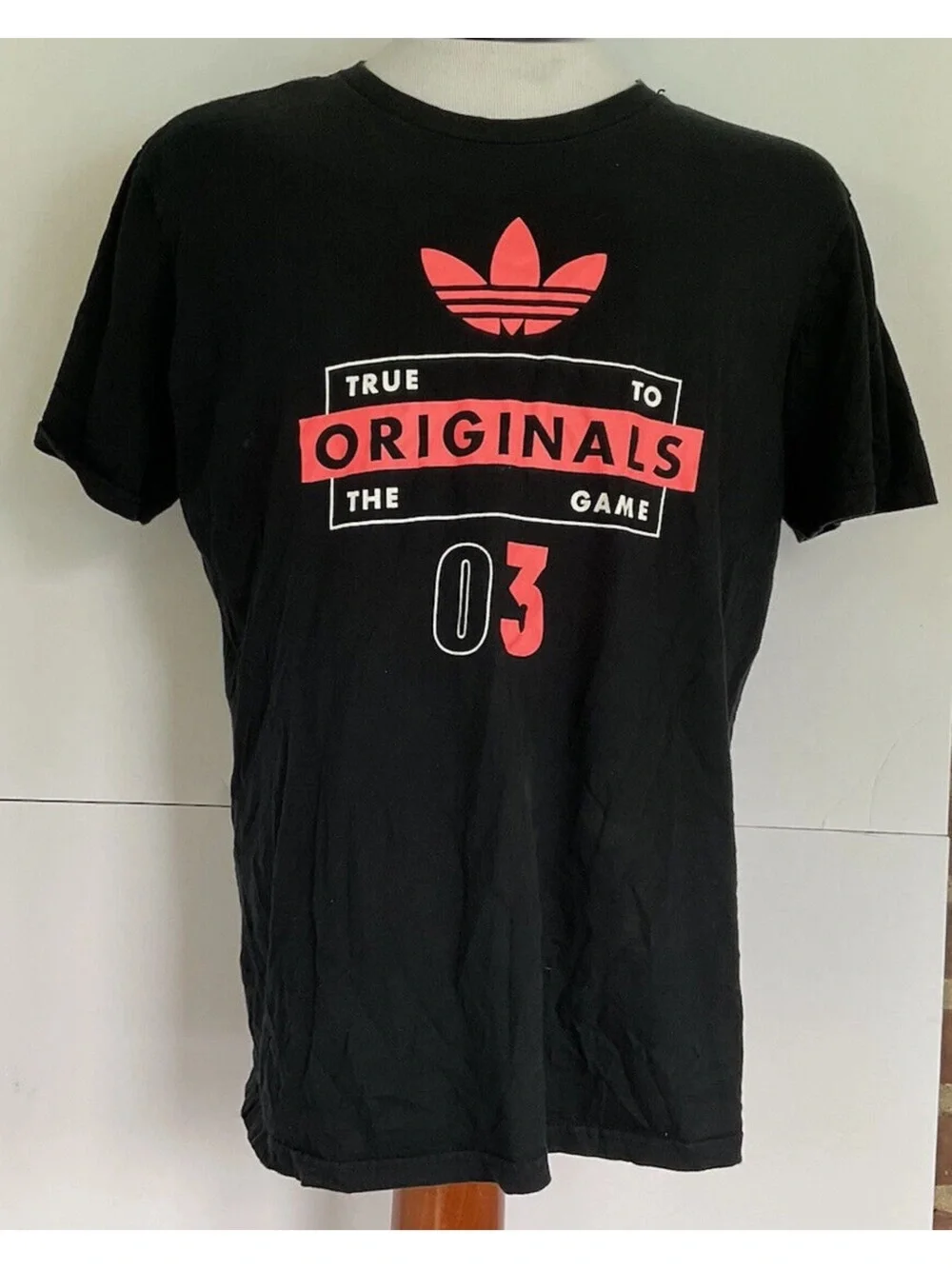 Adidas Originals T-shirt Mens Size Large True to the Game Logo